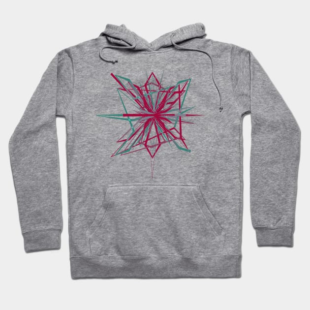 abstract 3d wire crystal flower Hoodie by quasicrystals